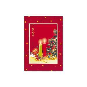 Christmas Card (Candles/Xmas Tree)