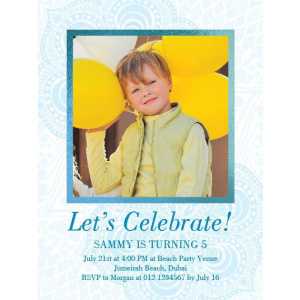 Birthday Invitation Card BIC 1105
