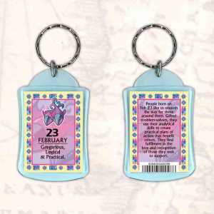 Birthday Gift Keyrings Zodiac Star Sign Keyrings 23 Feb Pisces