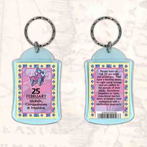 Birthday Gift Keyrings Zodiac Star Sign Keyrings 25 Feb Pisces