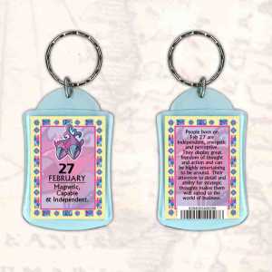 Birthday Gift Keyrings Zodiac Star Sign Keyrings 27 Feb Pisces
