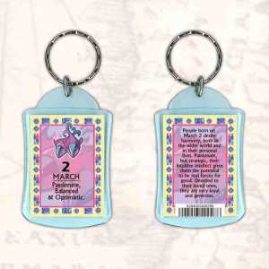 Birthday Gift Keyrings Zodiac Star Sign Keyrings 2 Mar Pisces