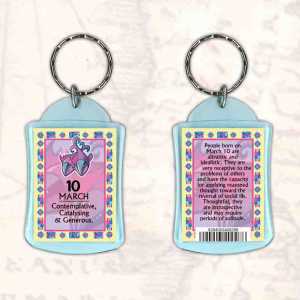 Birthday Gift Keyrings Zodiac Star Sign Keyrings 10 Mar Pisces