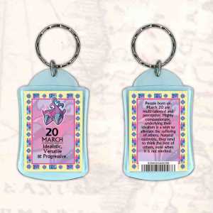 Birthday Gift Keyrings Zodiac Star Sign Keyrings 20 Mar Pisces