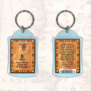 Birthday Gift Keyrings Zodiac Star Sign Keyrings 5 May Taurus