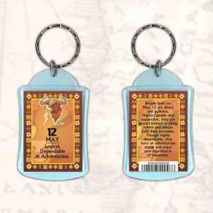 Birthday Gift Keyrings Zodiac Star Sign Keyrings 12 May Taurus