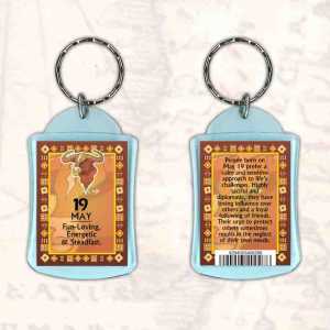 Birthday Gift Keyrings Zodiac Star Sign Keyrings 19 May Taurus