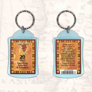 Birthday Gift Keyrings Zodiac Star Sign Keyrings 20 May Taurus