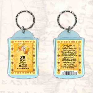 Birthday Gift Keyrings Zodiac Star Sign Keyrings 28 May Gemini