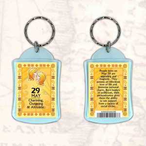 Birthday Gift Keyrings Zodiac Star Sign Keyrings 29 May Gemini