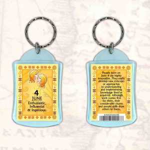 Birthday Gift Keyrings Zodiac Star Sign Keyrings 4 June Gemini