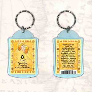 Birthday Gift Keyrings Zodiac Star Sign Keyrings 8 June Gemini