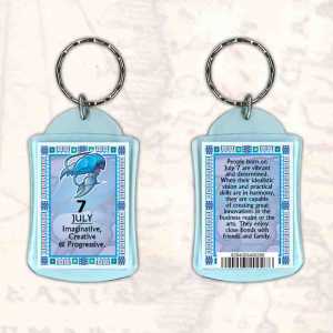Birthday Gift Keyrings Zodiac Star Sign Keyrings 7 July Cancer