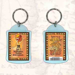 Birthday Gift Keyrings Zodiac Star Sign Keyrings 31 July Leo