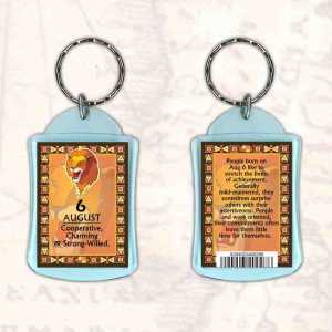 Birthday Gift Keyrings Zodiac Star Sign Keyrings 6 Aug Leo