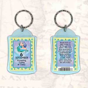Birthday Gift Keyrings Zodiac Star Sign Keyrings 6 Sep Virgo