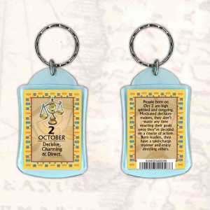 Birthday Gift Keyrings Zodiac Star Sign Keyrings 2 Oct Libra