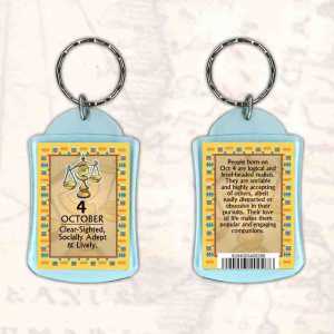 Birthday Gift Keyrings Zodiac Star Sign Keyrings 4 Oct Libra