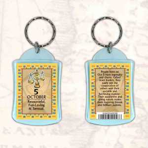 Birthday Gift Keyrings Zodiac Star Sign Keyrings 5 Oct Libra