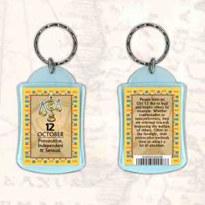 Birthday Gift Keyrings Zodiac Star Sign Keyrings 12 Oct Libra