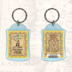 Birthday Gift Keyrings Zodiac Star Sign Keyrings 22 Oct Libra