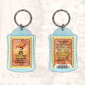 Birthday Gift Keyrings Zodiac Star Sign Keyrings 25 Oct Scorpio