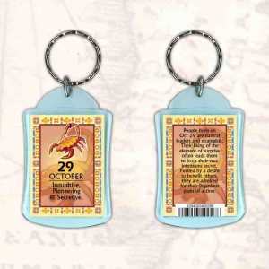 Birthday Gift Keyrings Zodiac Star Sign Keyrings 29 Oct Scorpio