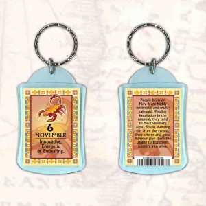 Birthday Gift Keyrings Zodiac Star Sign Keyrings 6 Nov Scorpio