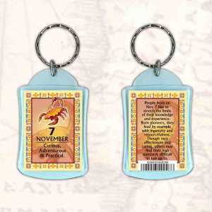 Birthday Gift Keyrings Zodiac Star Sign Keyrings 7 Nov Scorpio