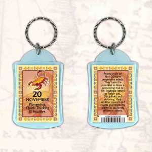 Birthday Gift Keyrings Zodiac Star Sign Keyrings 20 Nov Scorpio