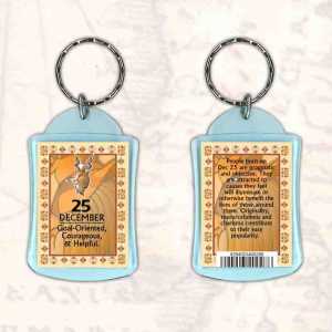 Birthday Gift Keyrings Zodiac Star Sign Keyrings 25 Dec Capricorn