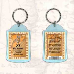 Birthday Gift Keyrings Zodiac Star Sign Keyrings 27 Dec Capricorn