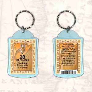 Birthday Gift Keyrings Zodiac Star Sign Keyrings 28 Dec Capricorn