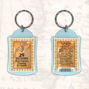 Birthday Gift Keyrings Zodiac Star Sign Keyrings 29 Dec Capricorn