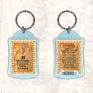 Birthday Gift Keyrings Zodiac Star Sign Keyrings 31 Dec Capricorn