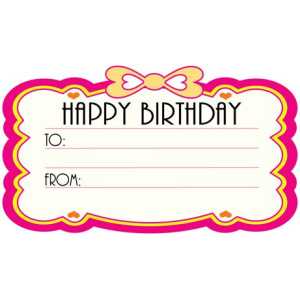 Birthday Gift Tag BGT 0001