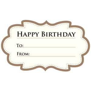 Birthday Gift Tag BGT 0002