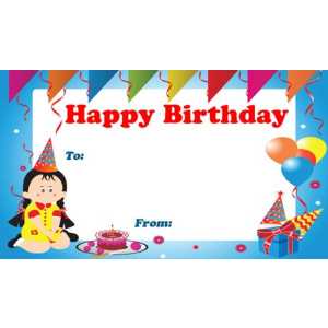 Birthday Gift Tag BGT 0010