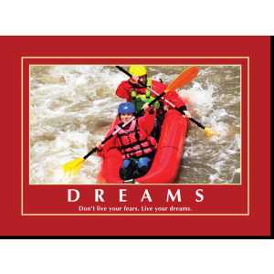 Motivational Print Don’t live your fears