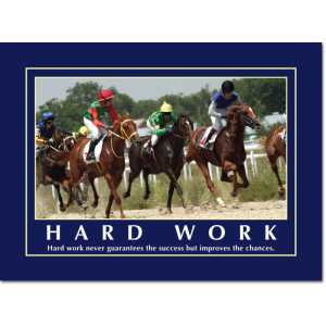 Motivational Print Hard work never guarantees