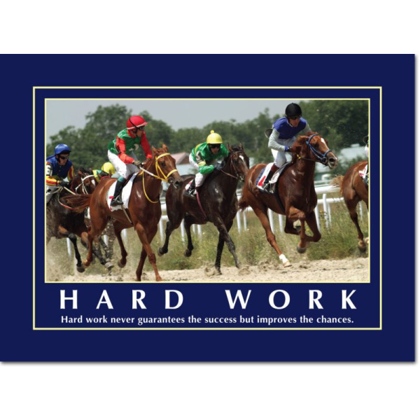 Motivational Print Hard work never guarantees