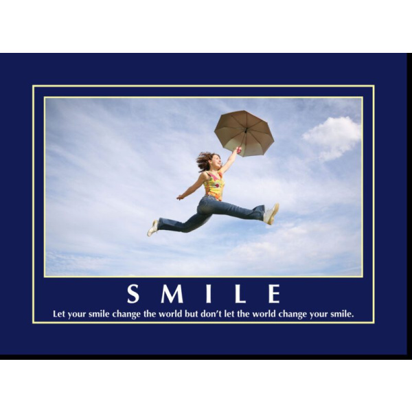 Motivational Print Let your smile