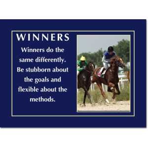 Motivational Print Winners do the same differently