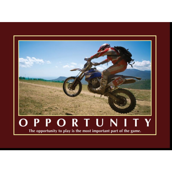 Motivational Print The opportunity to play