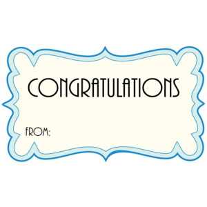 Congratulations Gift Tag C GT 0601