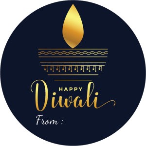Happy Diwali Sticker Labels for Diwali Gifts Box, Gift Bags - Diwali-0006