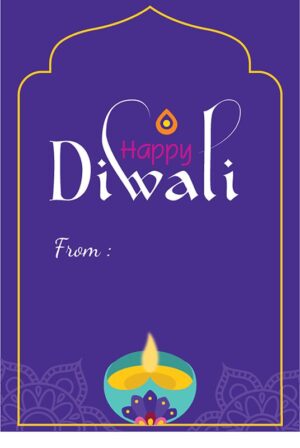 Happy Diwali Sticker Labels for Diwali Gifts Box, Gift Bags - Diwali-0019