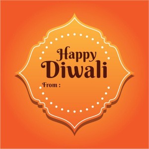 Happy Diwali Sticker Labels for Diwali Gifts Box, Gift Bags - Diwali-0022