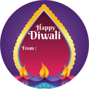 Happy Diwali Sticker Labels for Diwali Gifts Box, Gift Bags - Diwali-0024
