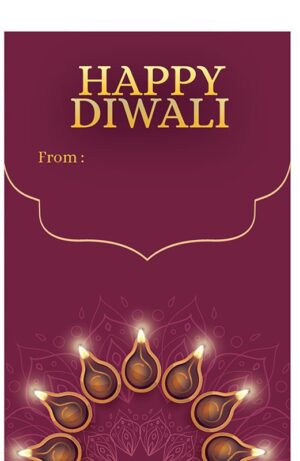Happy Diwali Sticker Labels for Diwali Gifts Box, Gift Bags - Diwali-0031